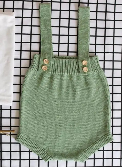 Baby Girl Boy Sleeveless Romper Jumpsuit 0-24M Baby Knitting Rompers Cute Overalls Newborn Baby Girls Boys Clothes Infantil