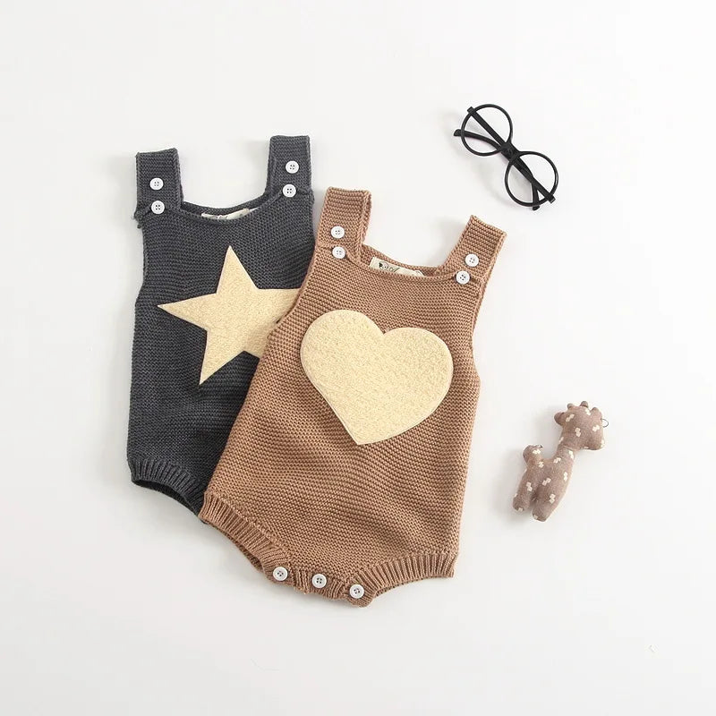 Baby Boys Girls Rompers Baby Girl Clothing Jumpsuit Infant Clothing Baby Boy Clothes Sleeveless Newborn Knitted Romper