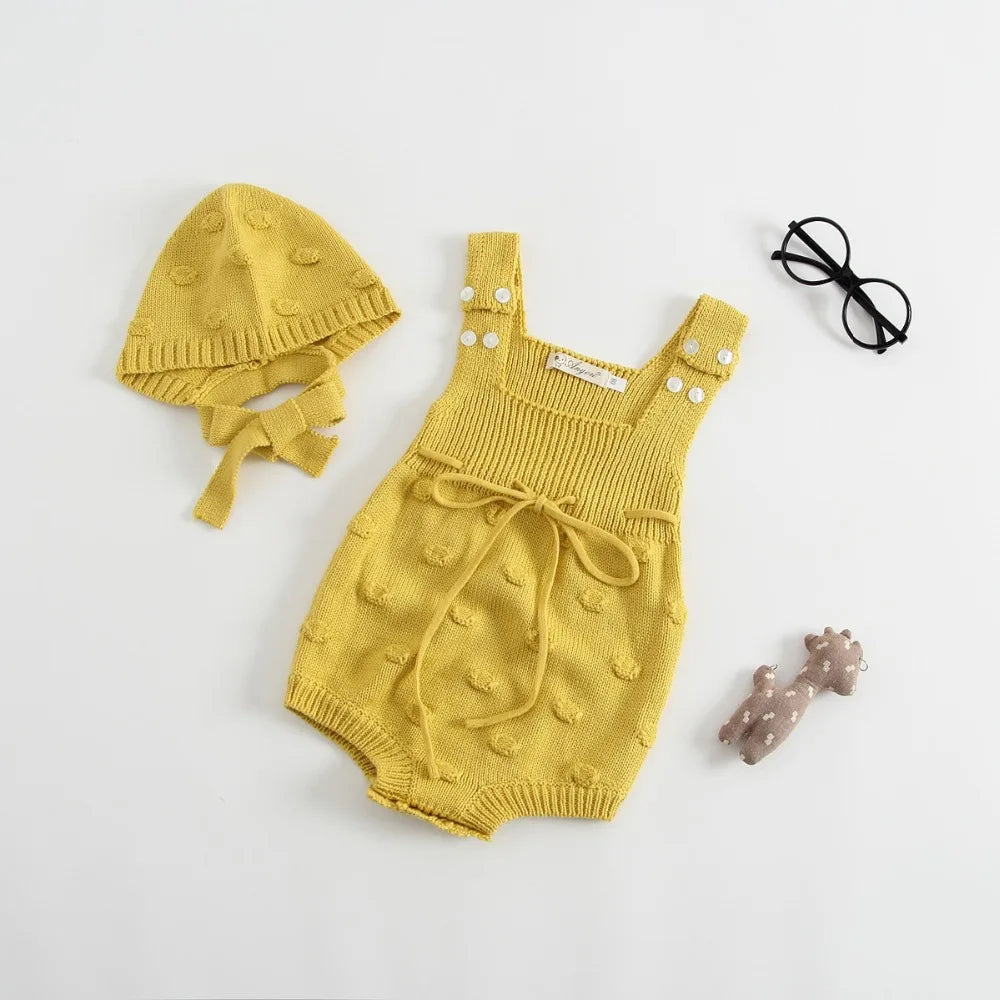 Baby Boys Girls Rompers Baby Girl Clothing Jumpsuit Infant Clothing Baby Boy Clothes Sleeveless Newborn Knitted Romper