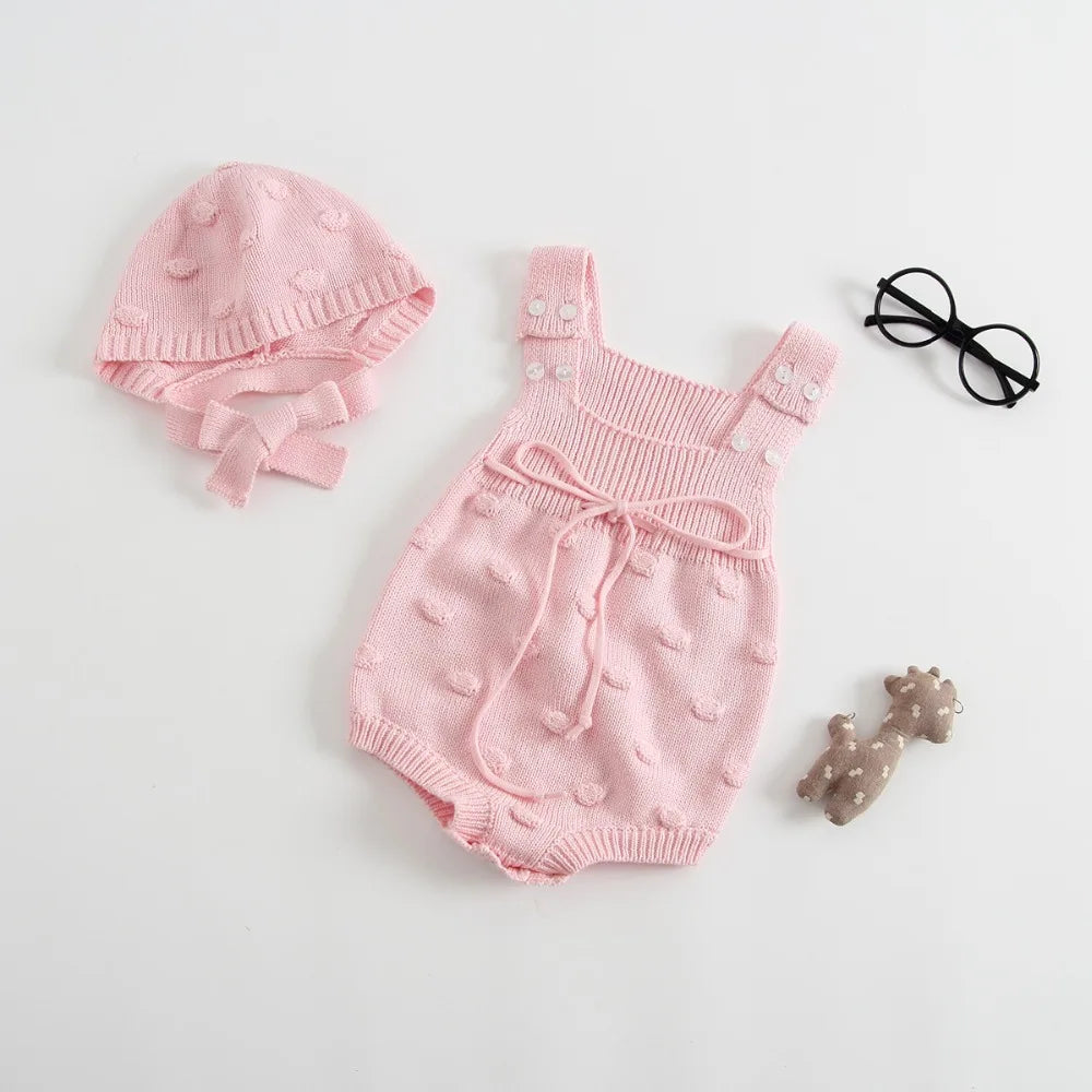 Baby Boys Girls Rompers Baby Girl Clothing Jumpsuit Infant Clothing Baby Boy Clothes Sleeveless Newborn Knitted Romper