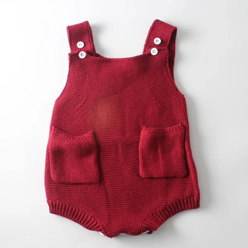 Baby Boys Girls Rompers Baby Girl Clothing Jumpsuit Infant Clothing Baby Boy Clothes Sleeveless Newborn Knitted Romper