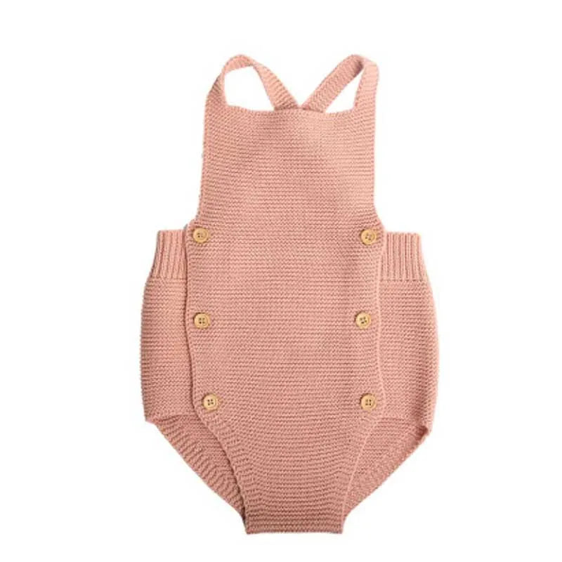 Baby Boys Girls Rompers Baby Girl Clothing Jumpsuit Infant Clothing Baby Boy Clothes Sleeveless Newborn Knitted Romper