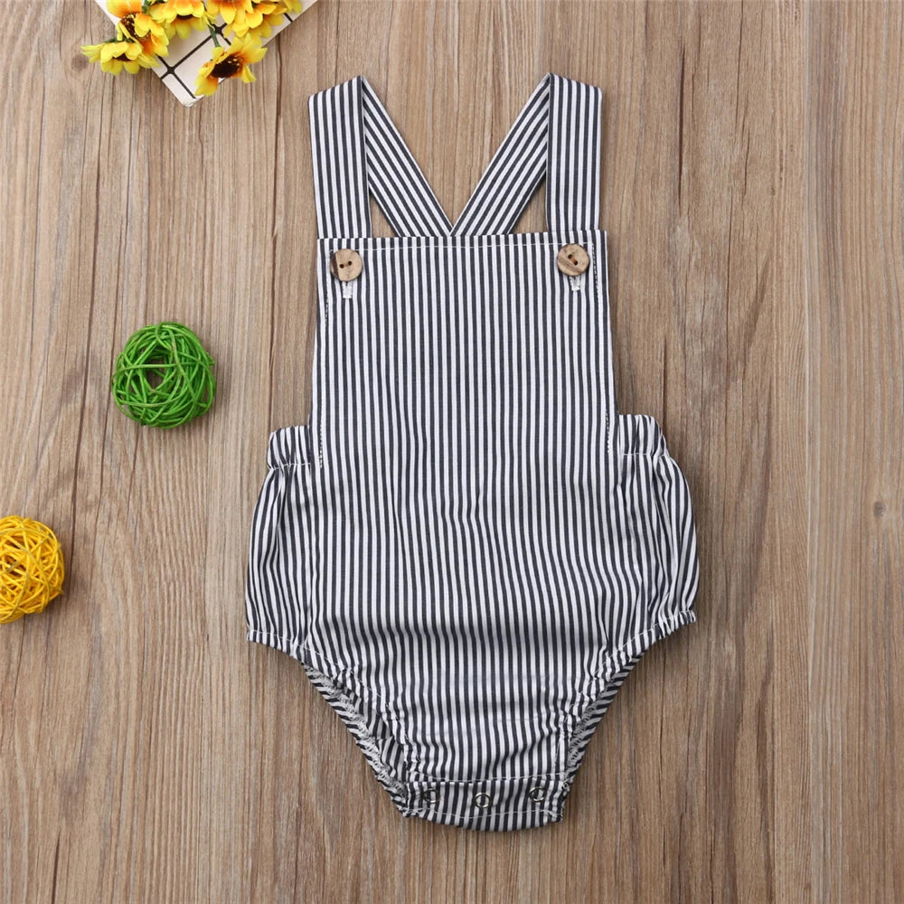 Baby Romper Newborn Baby Girl Boy Summer Clothes Casual Baby Sleeveless Jumpsuits Toddler Playsuit One piece