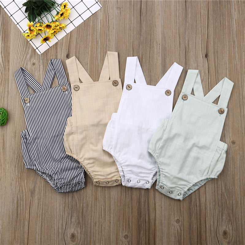 Baby Romper Newborn Baby Girl Boy Summer Clothes Casual Baby Sleeveless Jumpsuits Toddler Playsuit One piece