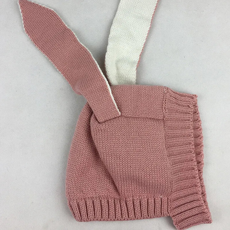 Autumn Winter Toddler Infant Knitted Baby Hat Adorable Rabbit Long Ear Hat Cute Baby Bunny Beanie Cap Photo Props For Baby