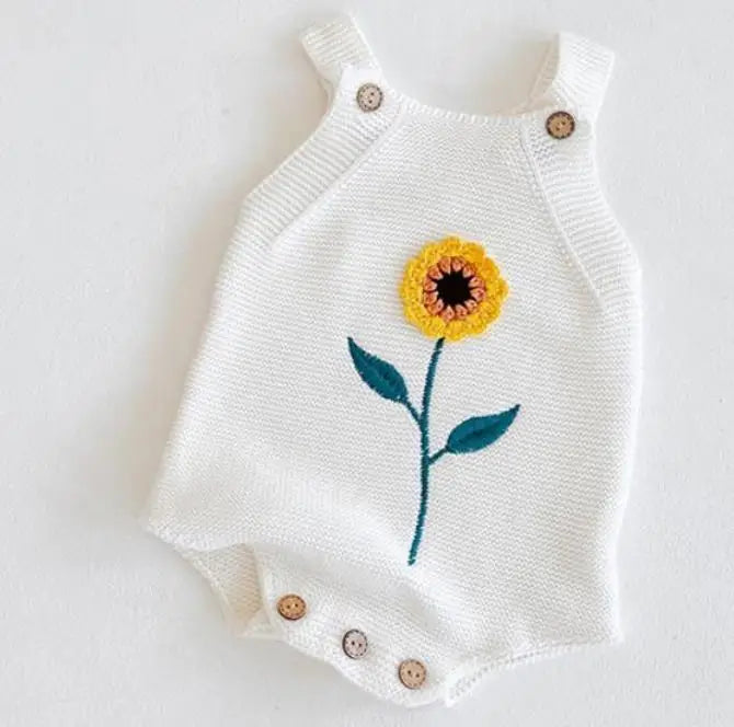 Baby Boys Girls Rompers Baby Girl Clothing Jumpsuit Infant Clothing Baby Boy Clothes Sleeveless Newborn Knitted Romper