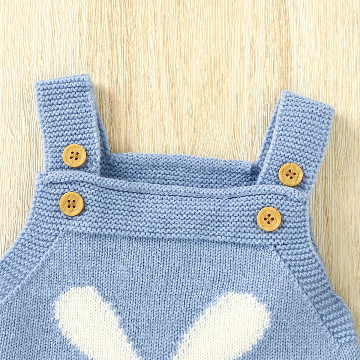 Spring Baby Bodysuits Clothes Cute Rabbit Knitted Newborn Boys Girls Strap Onesie Coveralls 0-18m Infant Easter Clothes Outfits