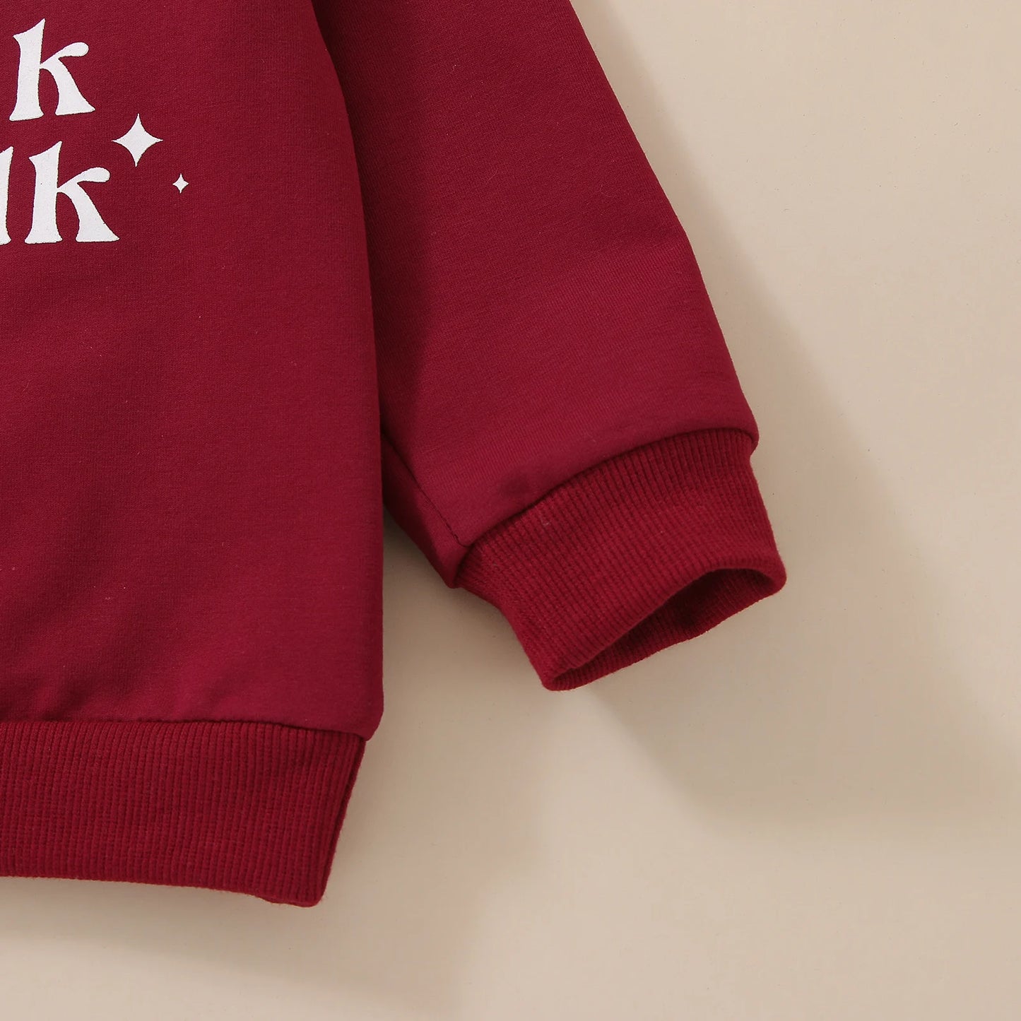 Lioraitiin 0-24M Baby Autumn Sweatshirts Long Sleeve Red Sorry Santa I Drank The Milk Letter Printed Top