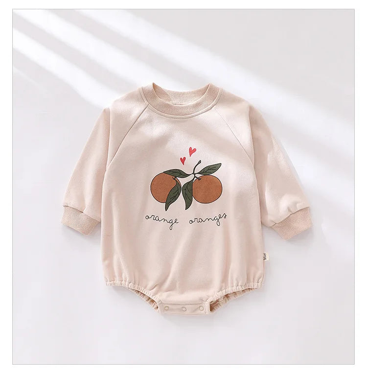 Cute Kids Baby Rompers Infant Baby Boys Girls Long Sleeve Printing Jumpsuit Children Boys Girls Rompers Clothes