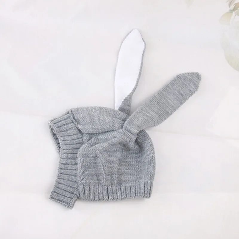 Autumn Winter Toddler Infant Knitted Baby Hat Adorable Rabbit Long Ear Hat Cute Baby Bunny Beanie Cap Photo Props For Baby