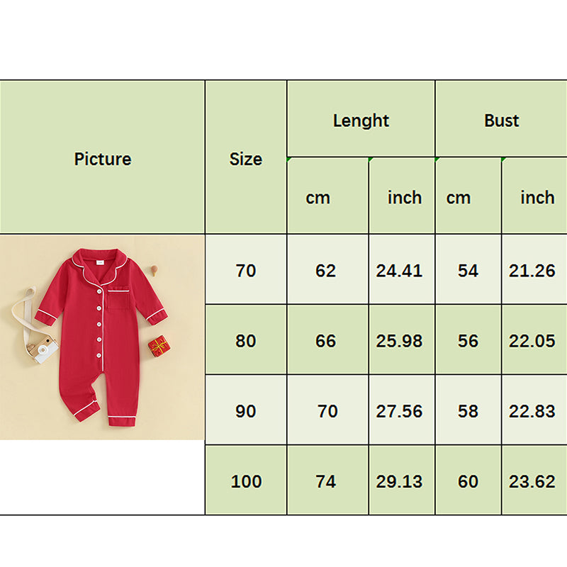 Baby Boys Girls Rompers Pajamas Patchwork Turn-Down Collar Buttons Long Sleeve Infant Jumpsuits Sleepwear Spring Fall Nightwear