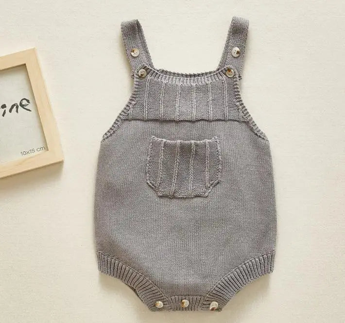 Baby Boys Girls Rompers Baby Girl Clothing Jumpsuit Infant Clothing Baby Boy Clothes Sleeveless Newborn Knitted Romper