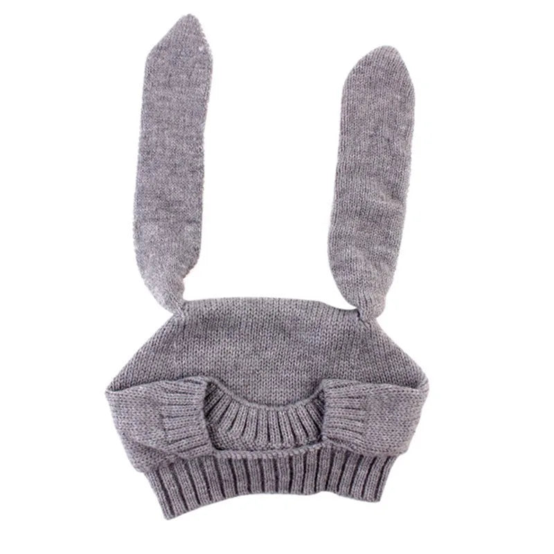 Autumn Winter Toddler Infant Knitted Baby Hat Adorable Rabbit Long Ear Hat Cute Baby Bunny Beanie Cap Photo Props For Baby