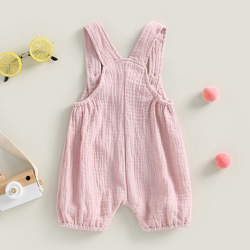 ma&baby 0-24M Newborn Infant Baby Boy Girl Jumpsuit Pocket Sleeveless Romper Overalls Summer Clothing