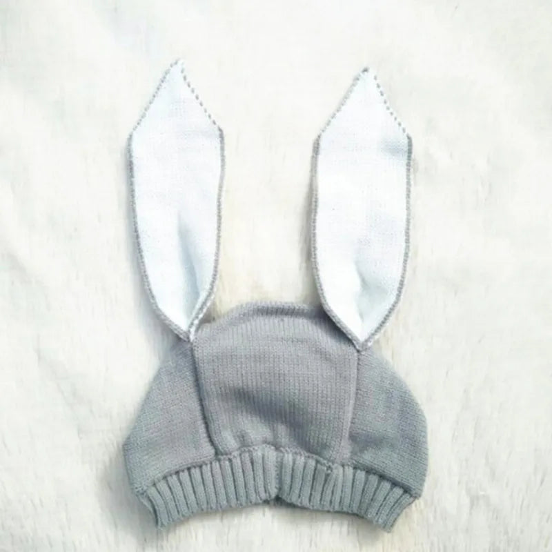 Autumn Winter Toddler Infant Knitted Baby Hat Adorable Rabbit Long Ear Hat Cute Baby Bunny Beanie Cap Photo Props For Baby