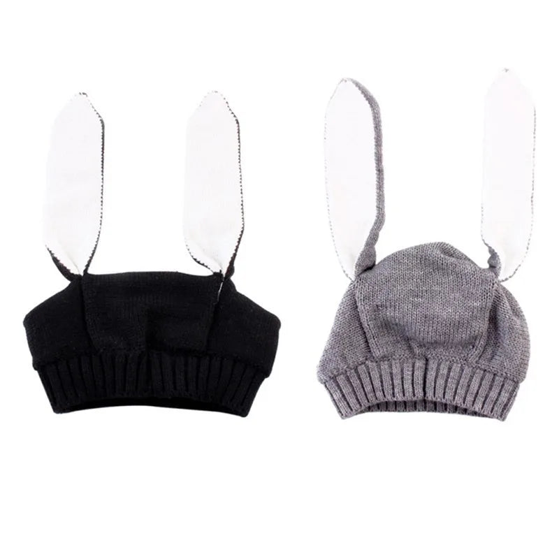 Autumn Winter Toddler Infant Knitted Baby Hat Adorable Rabbit Long Ear Hat Cute Baby Bunny Beanie Cap Photo Props For Baby