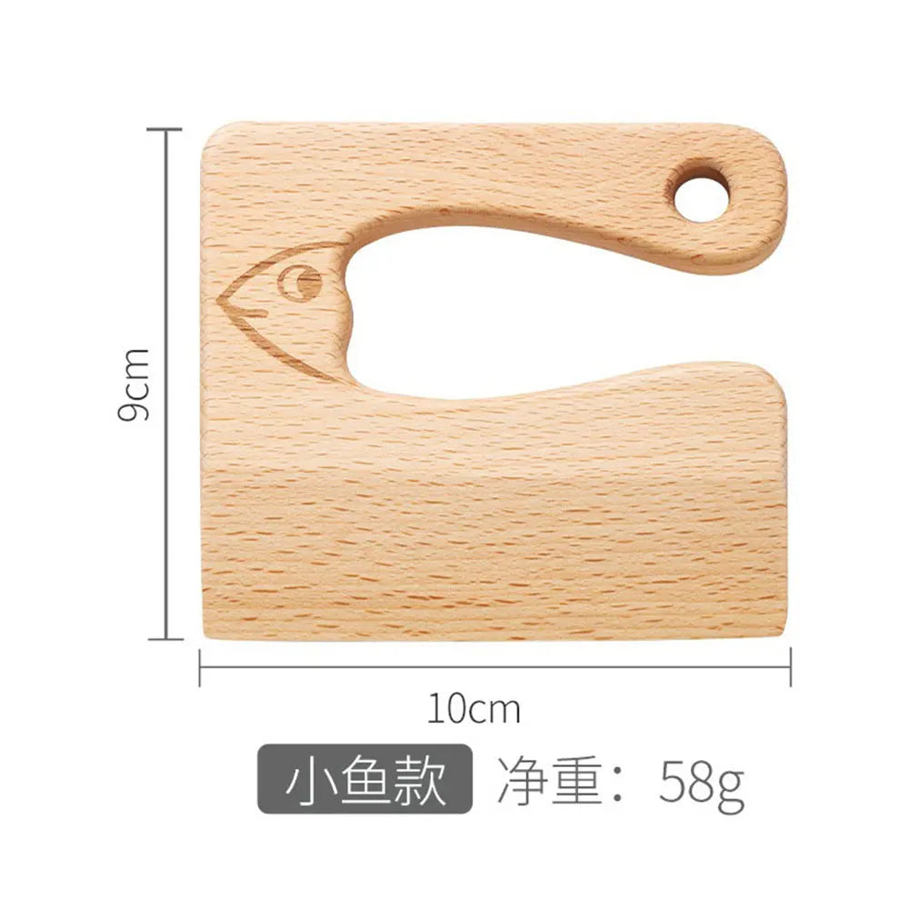 Wooden Kids Knife Cooking Toys Simulation Knives Cutting Fruit Vegetable Children Kitchen Pretend Play Toy Montessori Education