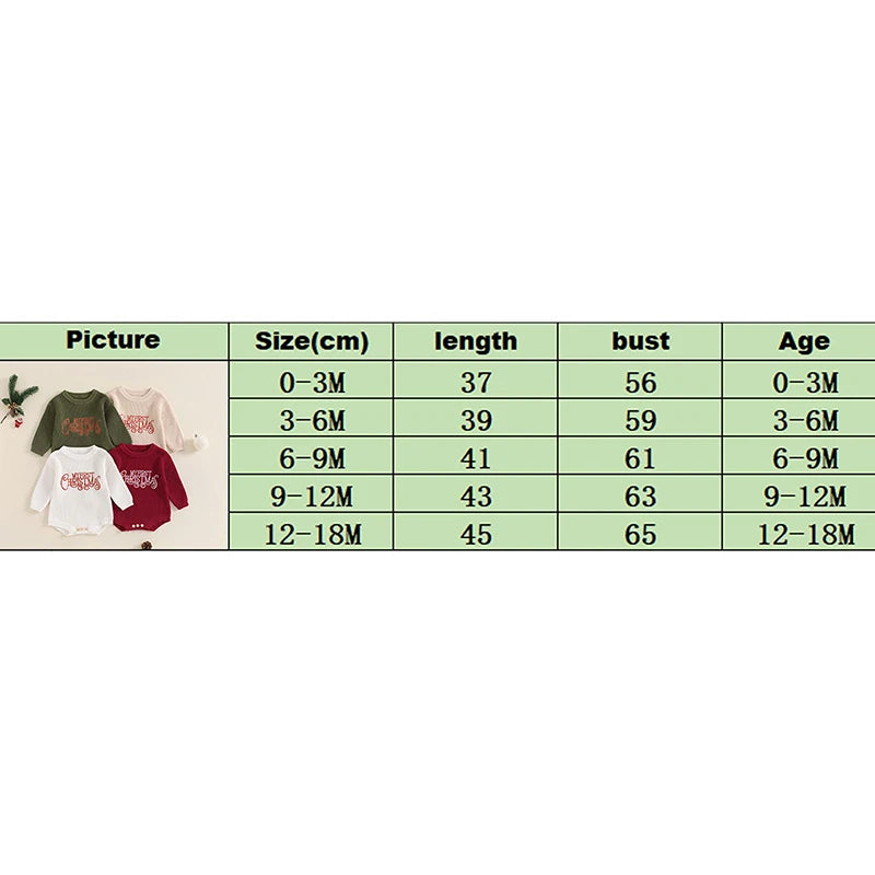 Newborn Baby Girl Boy Christmas Outfit Sweater Oversized Knitted Sweatshirt Romper Infant Warm Fall Winter Clothes