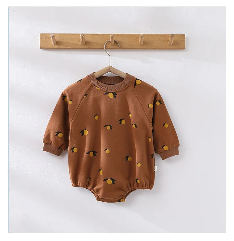 Cute Kids Baby Rompers Infant Baby Boys Girls Long Sleeve Printing Jumpsuit Children Boys Girls Rompers Clothes