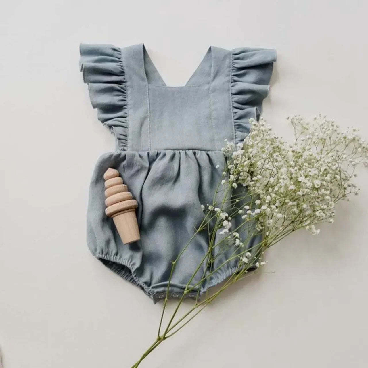 Summer Newborn Infant Baby Girls Rompers Ruffles Sleeveless Strap Romper Playsuit Jumpsuit