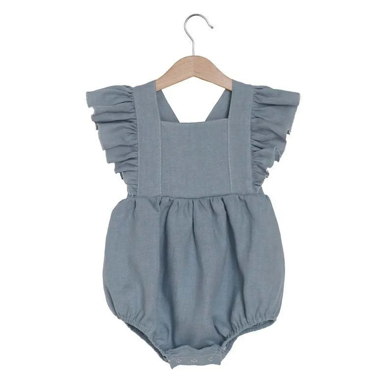 Summer Newborn Infant Baby Girls Rompers Ruffles Sleeveless Strap Romper Playsuit Jumpsuit