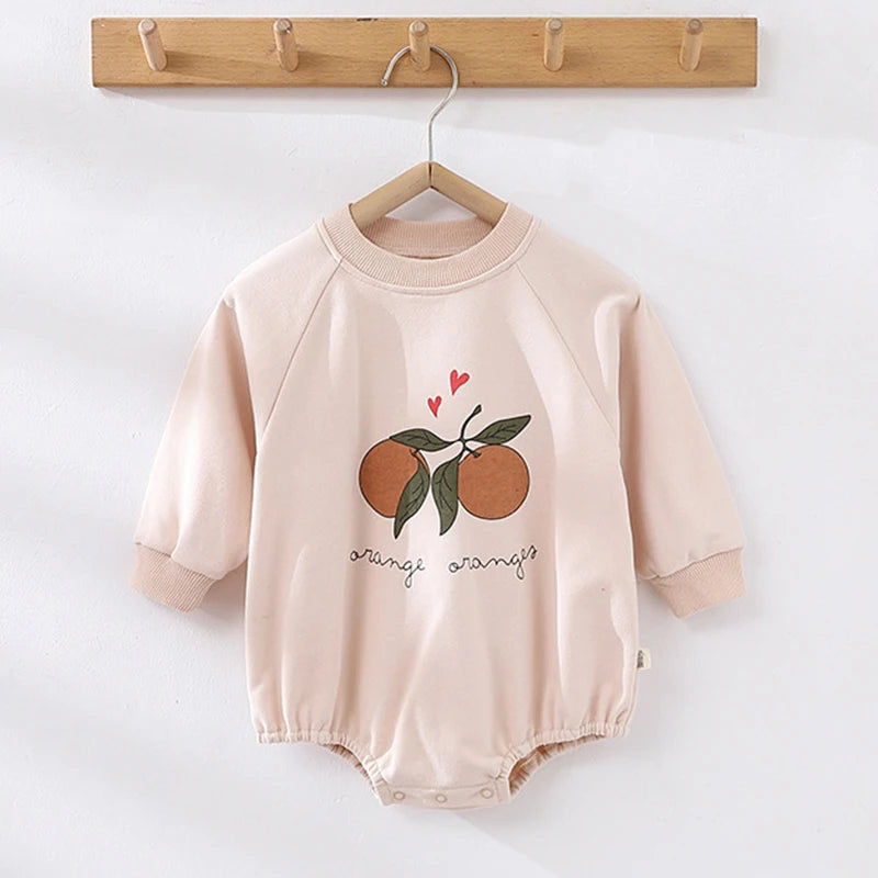 Cute Kids Baby Rompers Infant Baby Boys Girls Long Sleeve Printing Jumpsuit Children Boys Girls Rompers Clothes