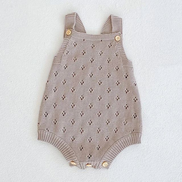 Baby Girl Boy Sleeveless Romper Jumpsuit 0-24M Baby Knitting Rompers Cute Overalls Newborn Baby Girls Boys Clothes Infantil