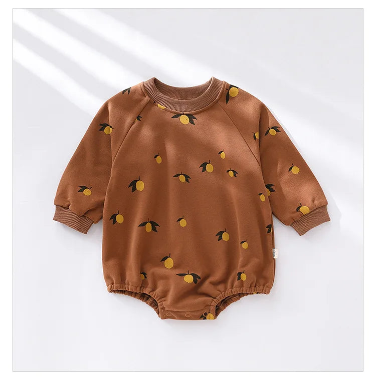 Cute Kids Baby Rompers Infant Baby Boys Girls Long Sleeve Printing Jumpsuit Children Boys Girls Rompers Clothes