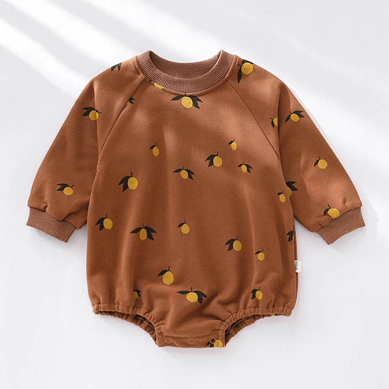 Cute Kids Baby Rompers Infant Baby Boys Girls Long Sleeve Printing Jumpsuit Children Boys Girls Rompers Clothes