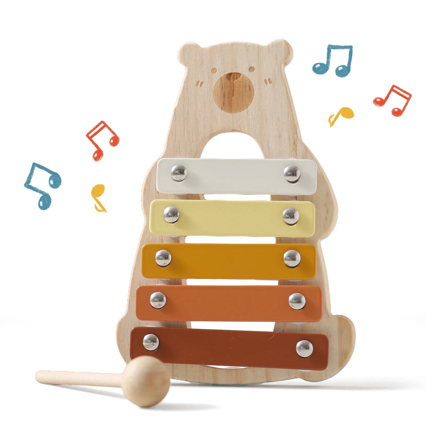 Baby Montessori Toy Cartoon Elephant Percussion Instrument Xylophone Toy Baby Early Sensory Educational Musical Instruments Gift