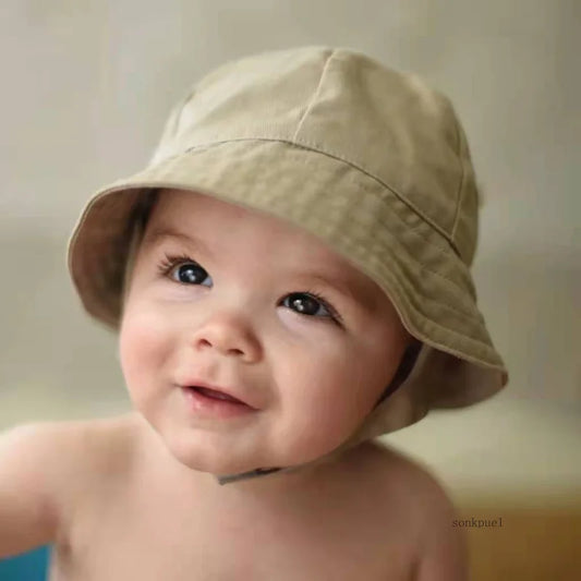 0-8 years Baby Hat Summer Autumn Panama Baby Outdoor Fisherman Sun Hat Beach Accessories Kids Bucket Hat Baby Cap for Girls Boys