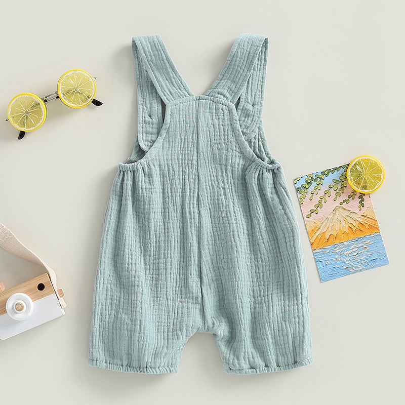 ma&baby 0-24M Newborn Infant Baby Boy Girl Jumpsuit Pocket Sleeveless Romper Overalls Summer Clothing