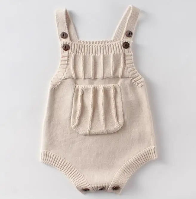 Baby Boys Girls Rompers Baby Girl Clothing Jumpsuit Infant Clothing Baby Boy Clothes Sleeveless Newborn Knitted Romper