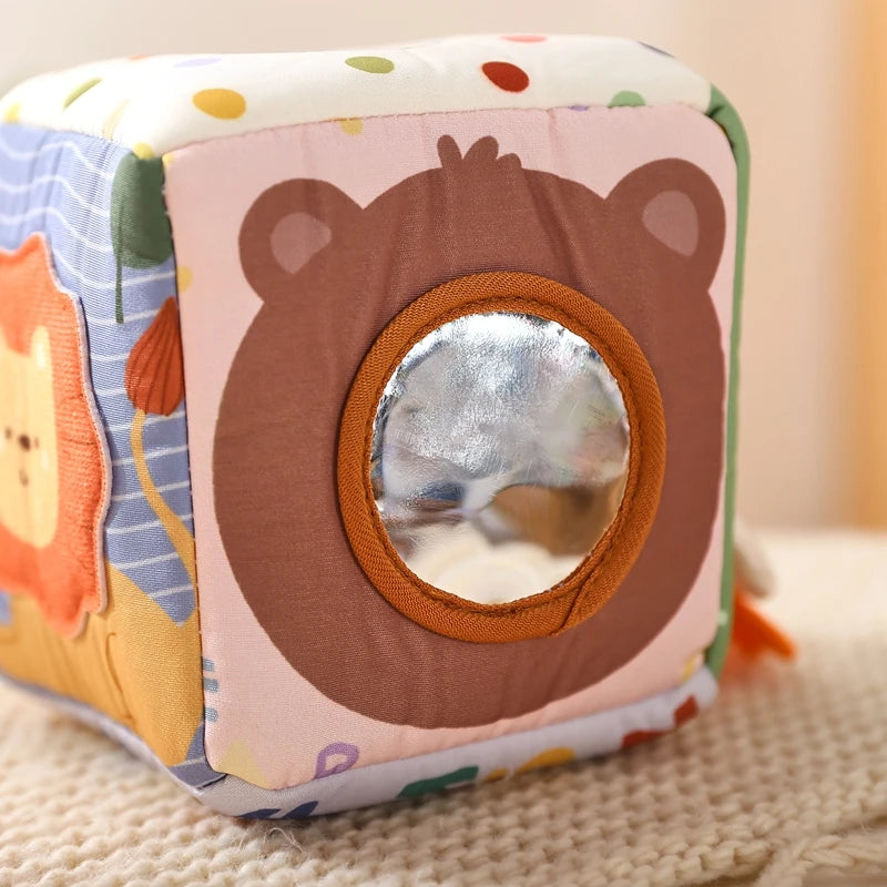 Baby Montessori Toy cotton Magic Tissue Box Finger Exercising Busy Board Game Educational Toy Soft Rattle Game Cloth Book Gift